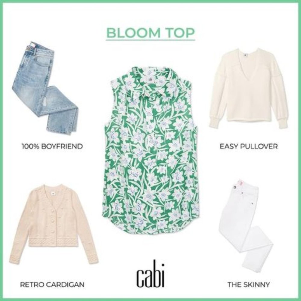 CAbi Bloom Top #6099-NEW!!